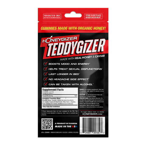 HONEYGIZER TEDDYGIZER ENHANCEMENT GUMMIES