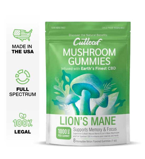 CUTLEAF MUSHROOM CBD INFUSED GUMMIES