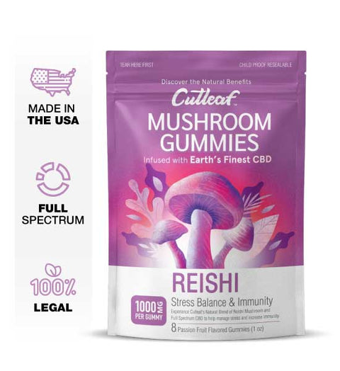 CUTLEAF MUSHROOM CBD INFUSED GUMMIES