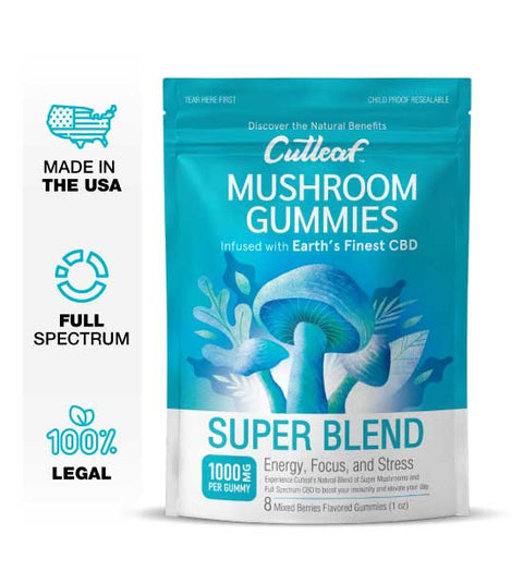 CUTLEAF MUSHROOM CBD INFUSED GUMMIES