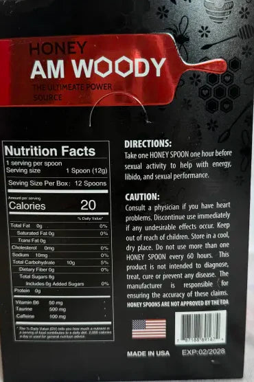 AM Woody Honey Spoon Male Enhancement