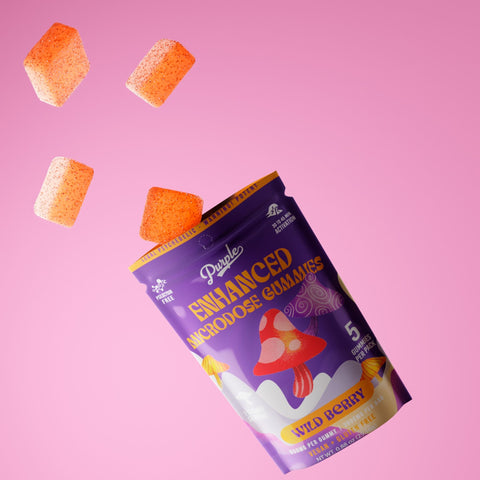 Purple Magic Enhanced Microdose Mushroom Gummies