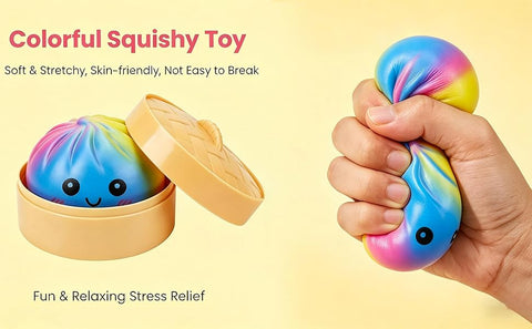 Squishy Dumpling Bun Rainbow Mystery Sugar Edition $12.95