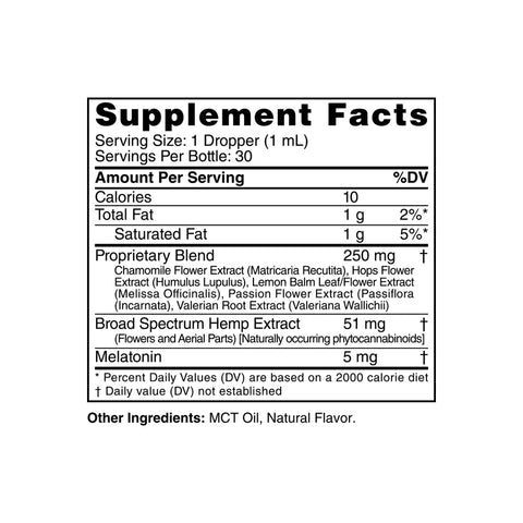 CbdMD Broad Spectrum CBD PM Oil Tincture 1500MG