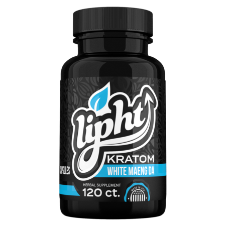 LIPHT KRATOM CAPSULES - WHITE MAENG DA