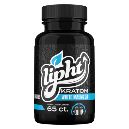 LIPHT KRATOM CAPSULES - WHITE MAENG DA